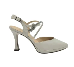 SANDALI CON NODO STRASS SLINGBACK PANNA