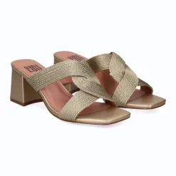 SANDALI ELLIE INTRECCIO CAMEL