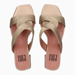 SANDALI ELLIE INTRECCIO CAMEL