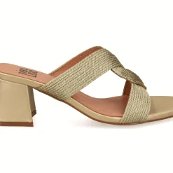 SANDALI ELLIE INTRECCIO GOLD