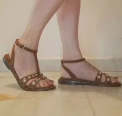 SANDALI ETOILE BOULES BRANDY