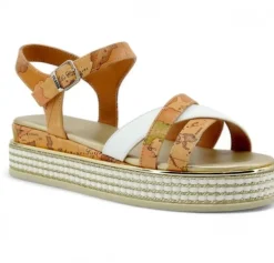 SANDALI FASCE INCROCIATE GEO