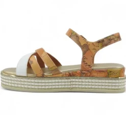 SANDALI FASCE INCROCIATE GEO