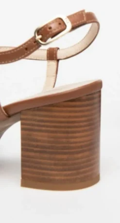 SANDALI FASCE PELLE ORO LINO