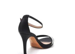 SANDALI FASCIA CRISTAL NERO