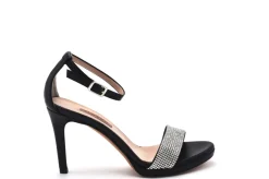 SANDALI FASCIA CRISTAL NERO