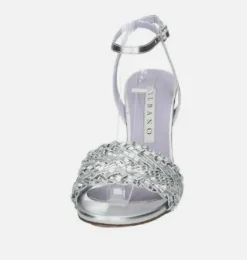 SANDALI FASCIA STRASS ARGENTO