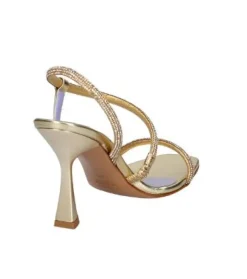 SANDALI FASCIA STRASS PLATINO