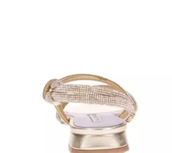 SANDALI FLAT NODO STRASS