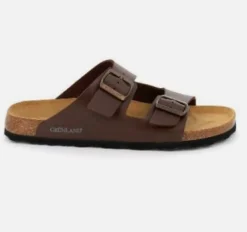 SANDALI GRUNLAND BOBO DOPPIA FIBBIA MARRONE