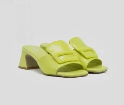 SANDALI IN PELLE LEMON FIBBIA RETTANGOLARE