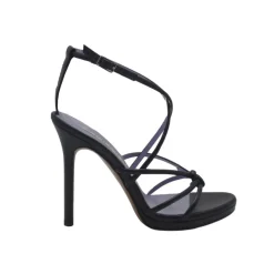 SANDALI INTRECCI NERI