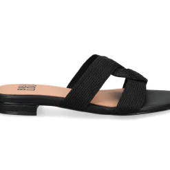 SANDALI IVANA INTRECCIO NERO