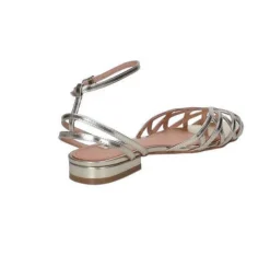 SANDALI JULIETTE FASCE PELLE ARGENTO