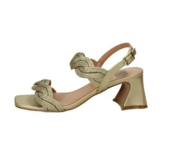 SANDALI LARA TRECCIA ORO