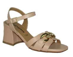 SANDALI LAURA PELLE NUDE CON DETTAGLIO CATENA