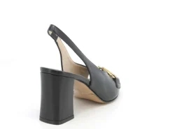 SANDALI LENA PELLE NERA