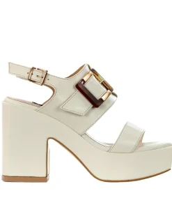 SANDALI MAXI FIBBIA GHIACCIO