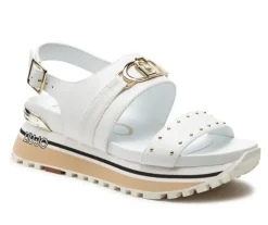 SANDALI MAXI WONDER MINI BORCHIE BIANCO