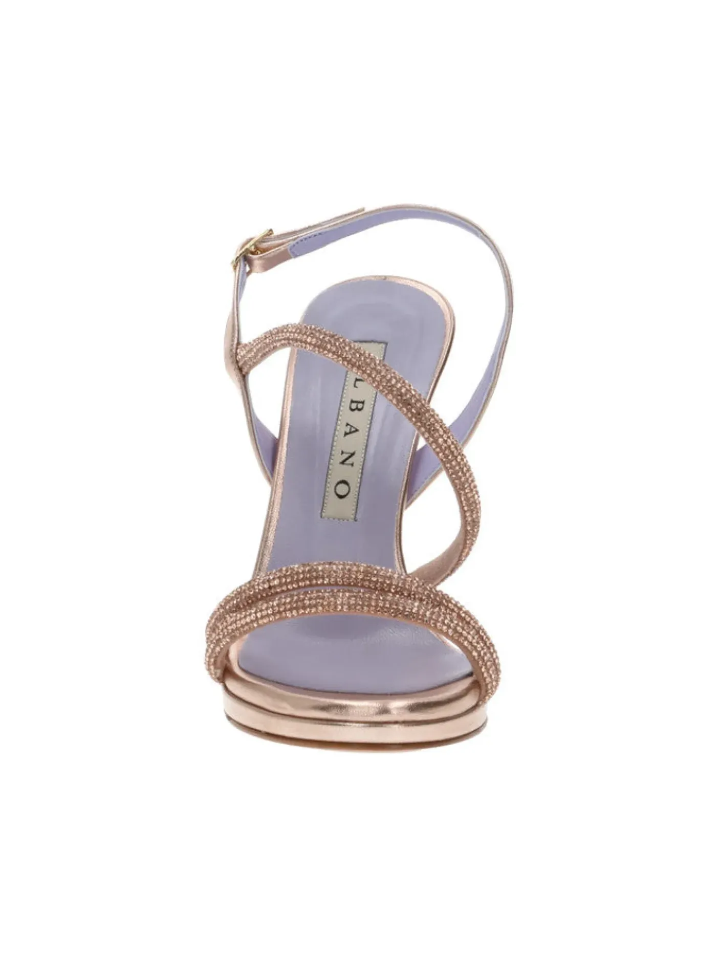 SANDALI RAME DETTAGLI FASCE STRASS