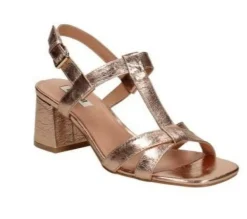 SANDALI ROSIE PELLE RAME LAMINATO