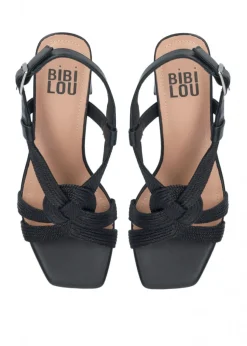 SANDALI SETSUKO INTRECCIO NERO