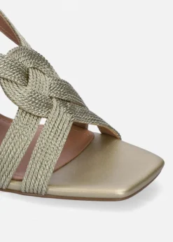 SANDALI SETSUKO INTRECCIO ORO