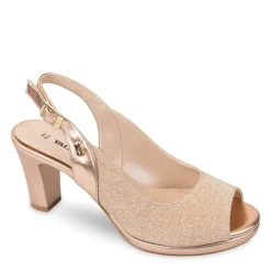 SANDALI TESSUTO PLATINO