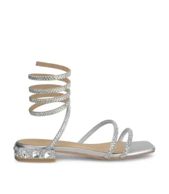 SANDALI TOVINO STRASS SILVER