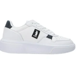 SNEAKERS BIANCA DETTAGLI BLU