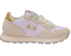 SNEAKERS ALLY GOLD SILVER SUN68 WHITE