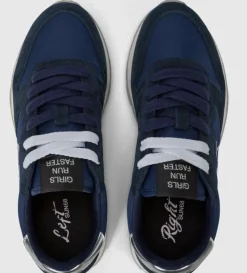 SNEAKERS ALLY GOLD SILVER NAVY BLUE