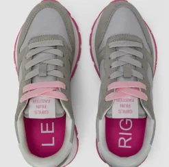 SNEAKERS ALLY SOLID NYLON SUN68 GRIGIO CHIARO