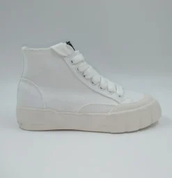 SNEAKERS ALTA COTONE BIANCO