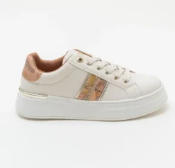 SNEAKERS APPLICAZIONE METALLICA ORO