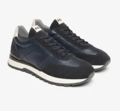 SNEAKERS AROLD PELLE BLU