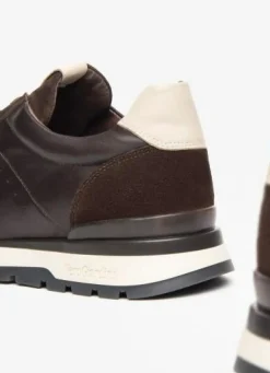 SNEAKERS AROLD PELLE MARRONE