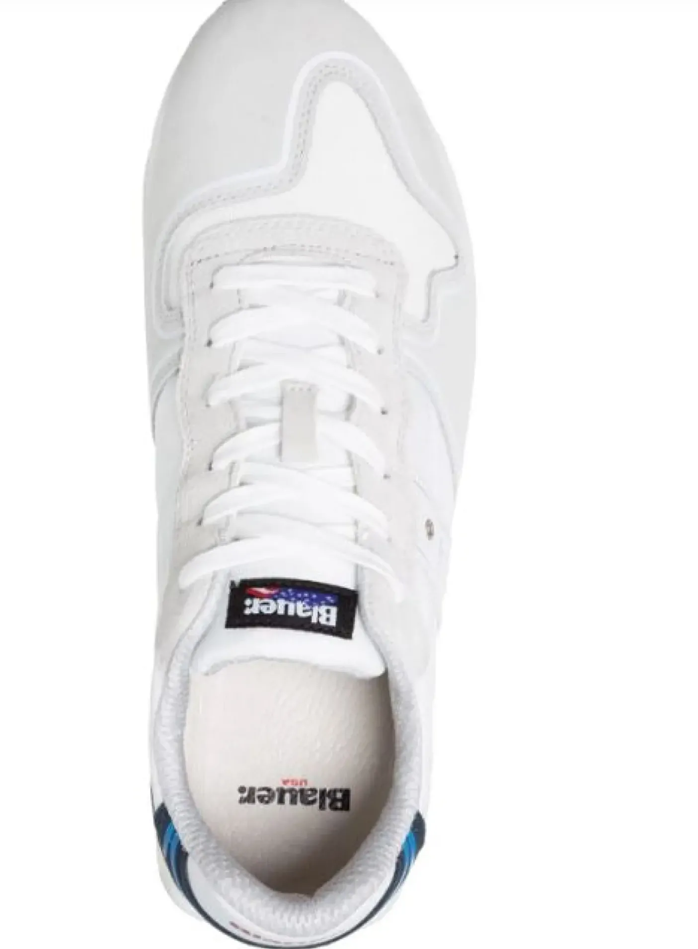 SNEAKERS BIANCA DETTAGLI BLU