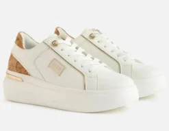 SNEAKERS BIANCA LOGO PLACCHETTA