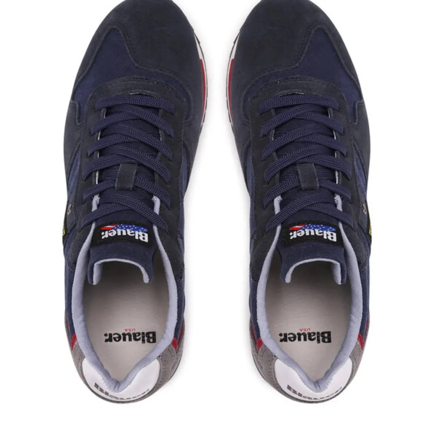 SNEAKERS BLU DETTAGLI ROSSI