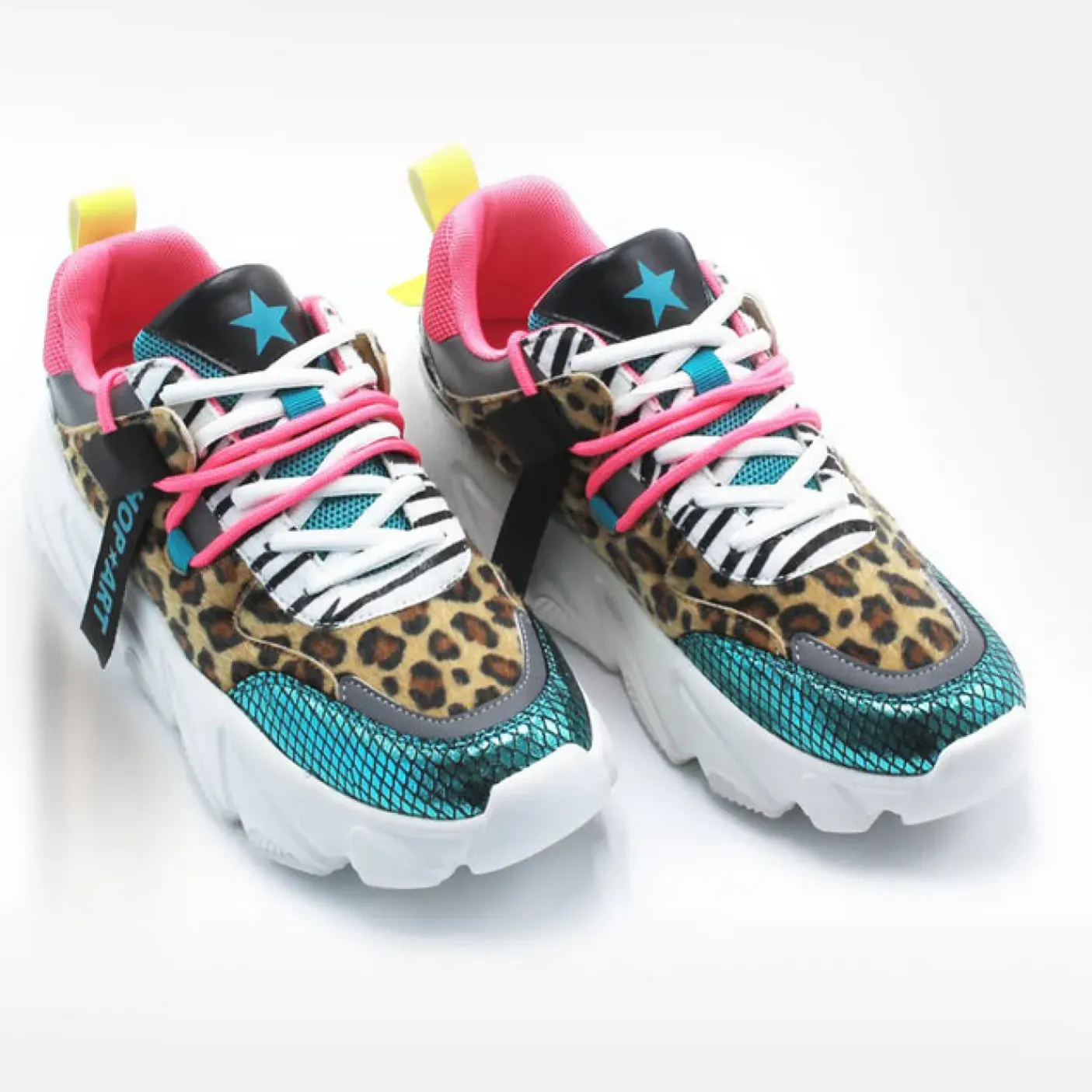 SNEAKERS CHUNKY AMY ECO ANIMALIER MULTICOLOR