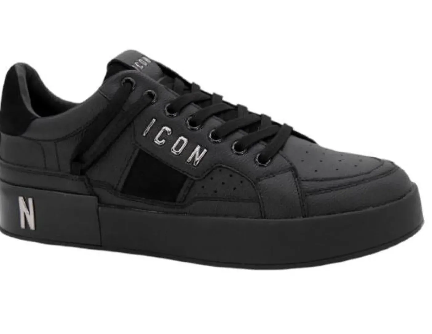 SNEAKERS CON DETTAGLI CONTRASTO NERO