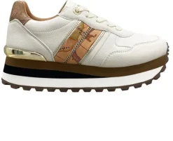 SNEAKERS CON INSERTI IN PELLE GEO