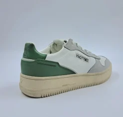 SNEAKERS EFFETTO VINTAGE DETTAGLIO VERDE