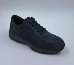 SNEAKERS FLESSIBILI CAMOSCIO BLU