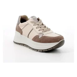 SNEAKERS IGI&CO CAMOSCIO E PELLE BEIGE