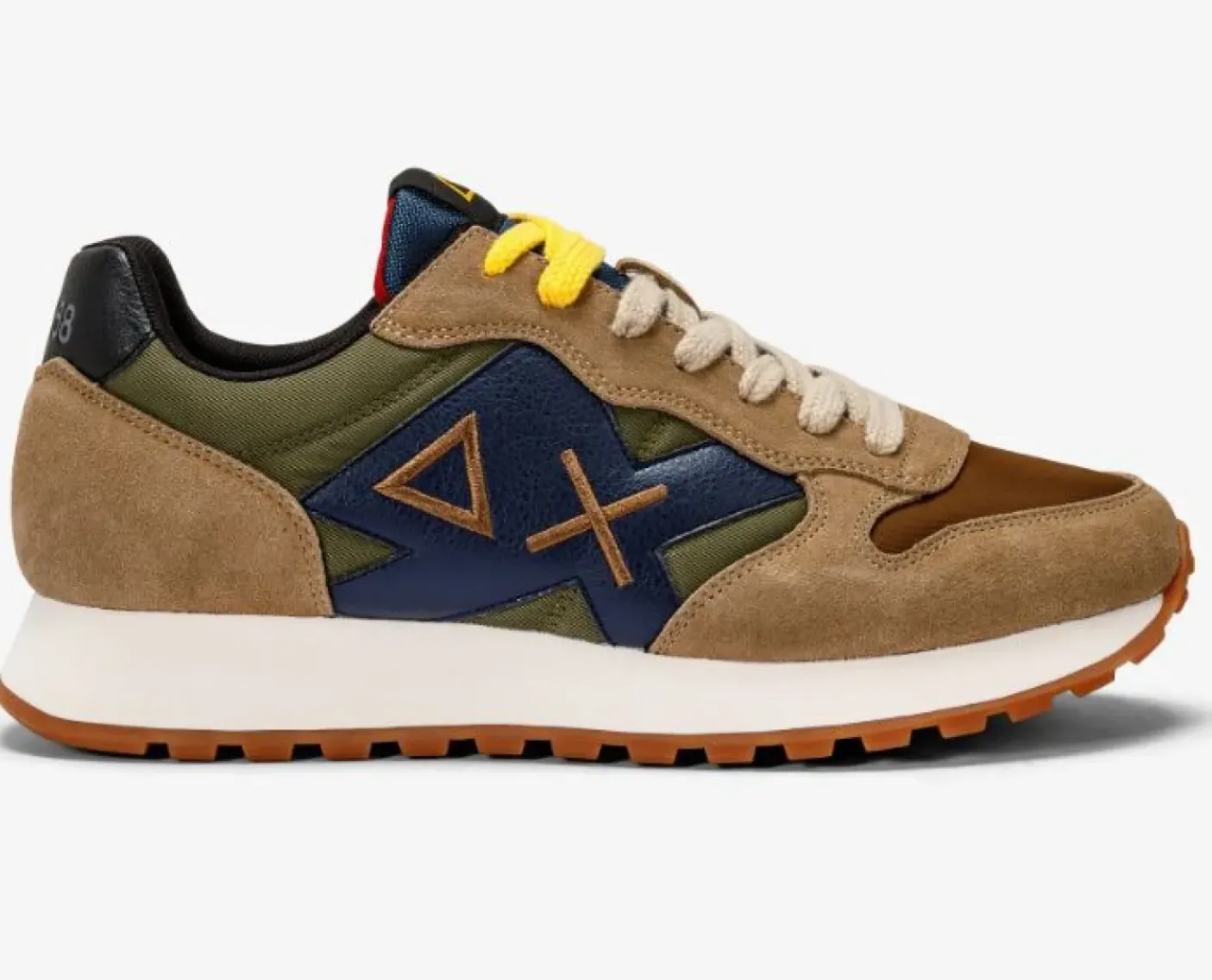 SNEAKERS JAKI BICOLOR MILITARE/BEIGE