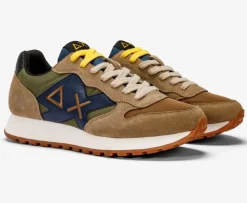 SNEAKERS JAKI BICOLOR MILITARE/BEIGE