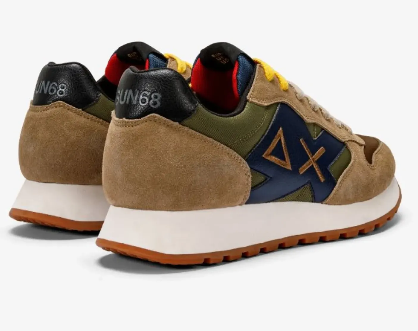 SNEAKERS JAKI BICOLOR MILITARE/BEIGE