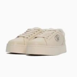 SNEAKERS LIU JO DONNA PRETTY IVORY DETTAGLI SILVER